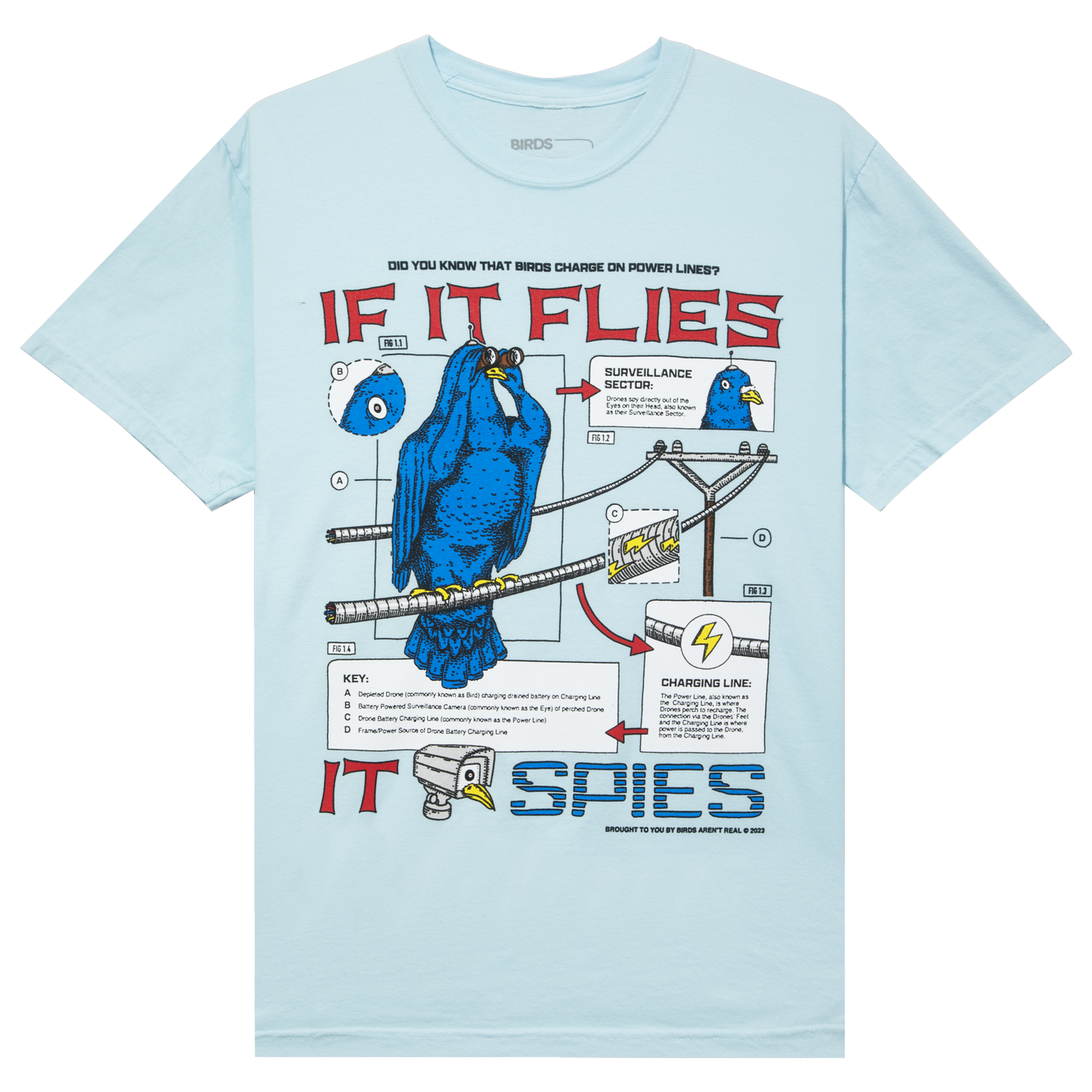 If It Flies | Blue T-Shirt
