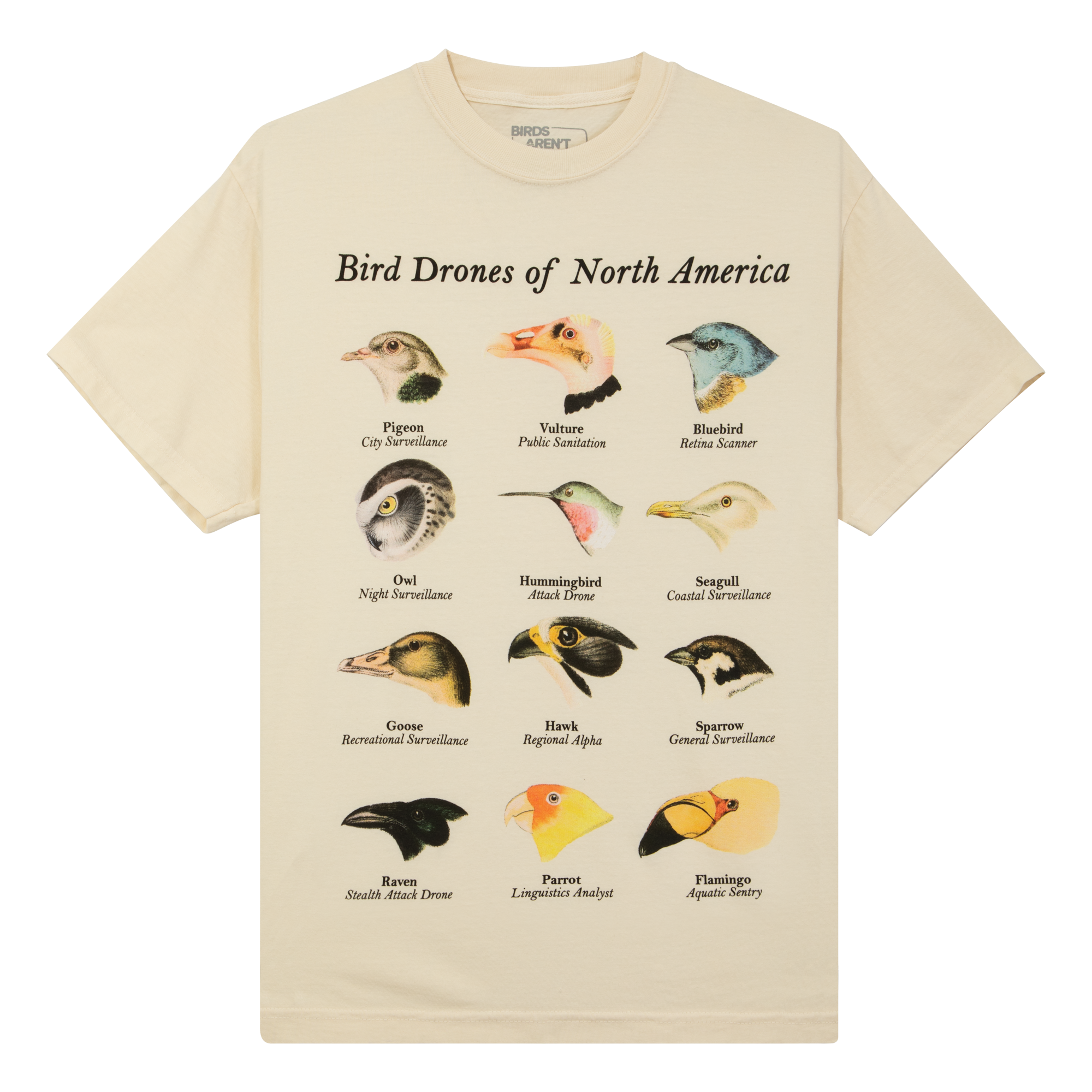 Bird Drones of North America | Ivory T-Shirt