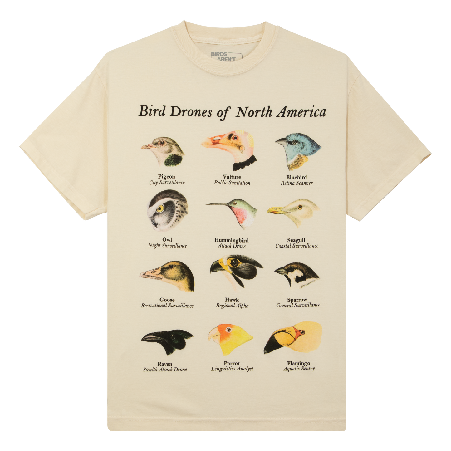 Bird Drones of North America | Ivory T-Shirt