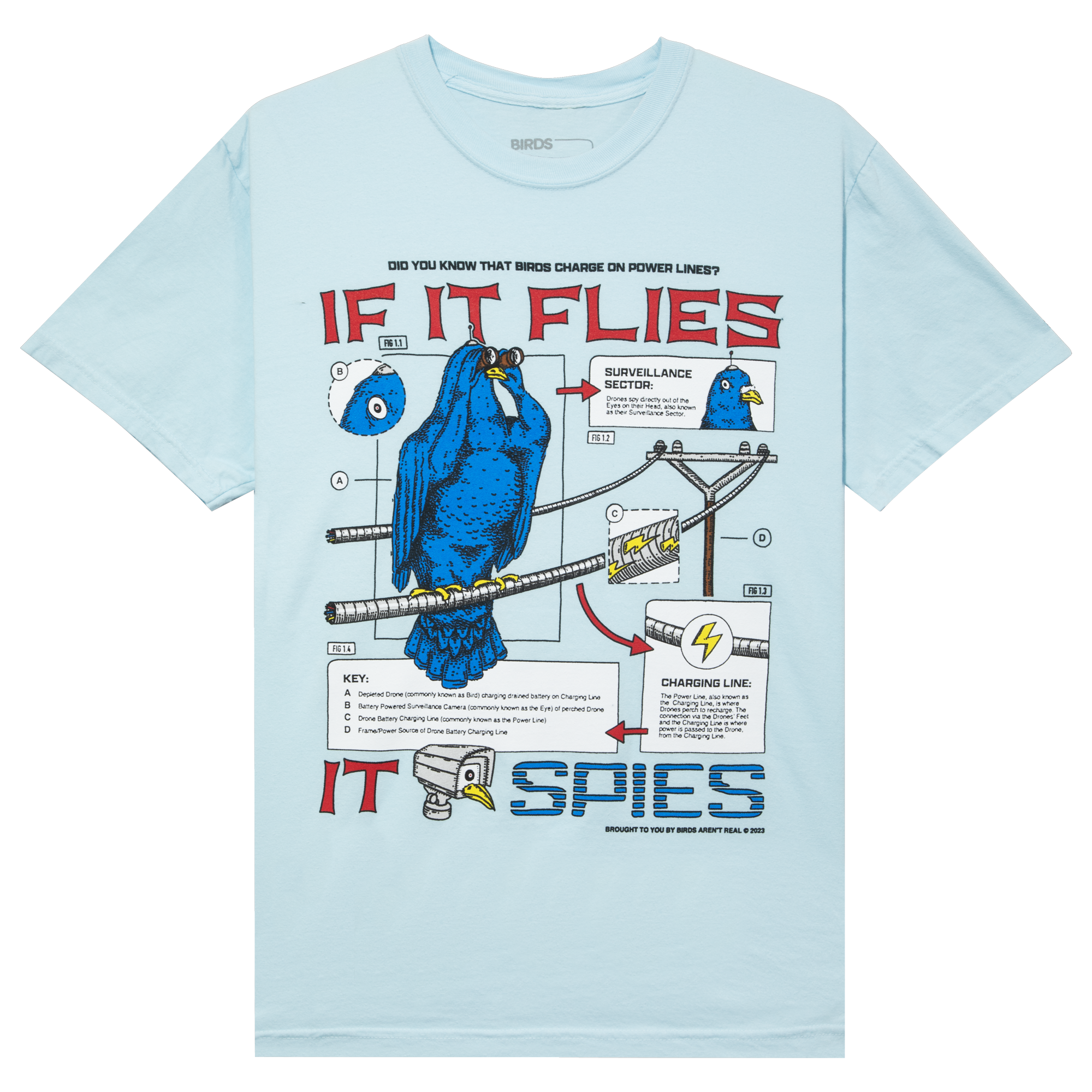 If It Flies | Blue T-Shirt