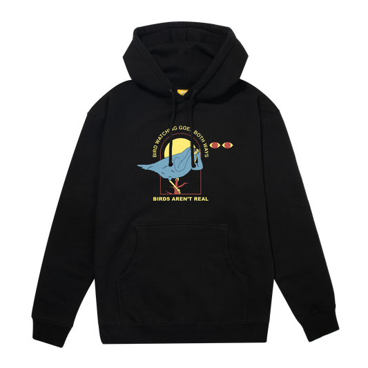Bird Watching | Black Hoodie